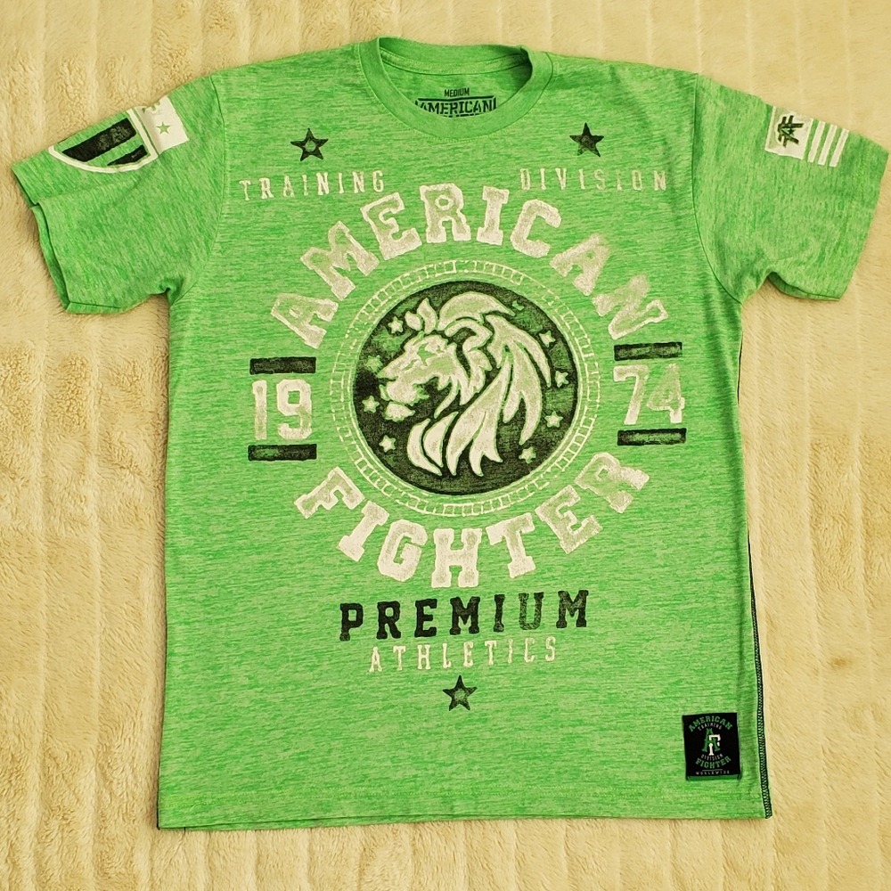 American Fighter T-Shirt in Vibrant Green